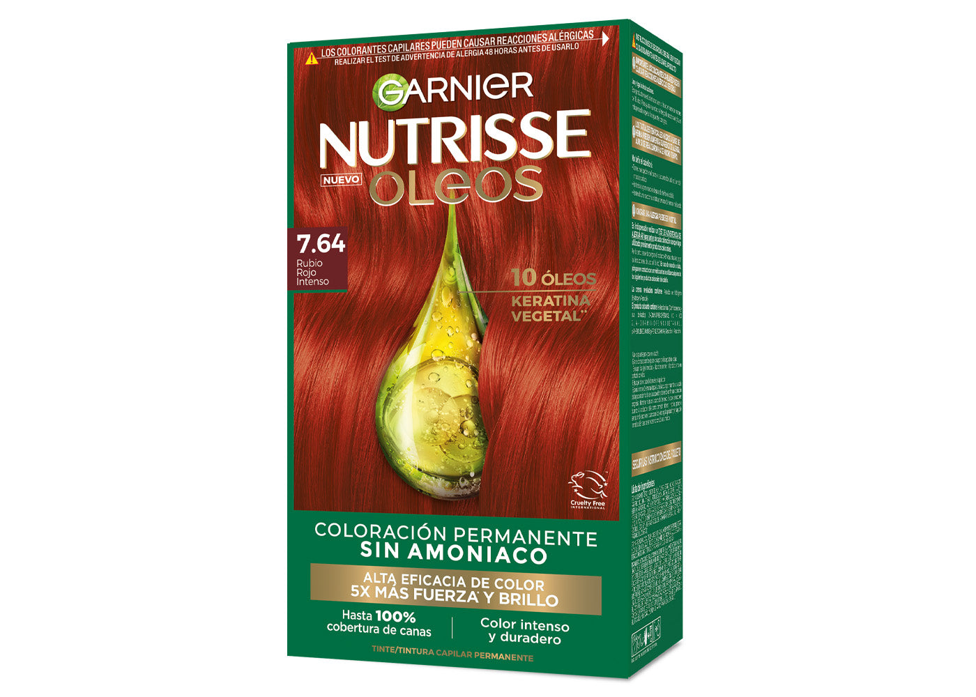 Garnier Nutrisse Oleos
7.64 RUBIO ROJO COBRIZO